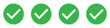 © Line Wave - Green tick mark icon on white background. Vector check mark on isolated white paper. Certificate green vector icon set. Checklist vector icon set of 4 on white background.