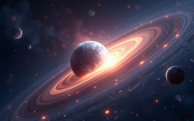 Wall Mural - Time Warp - Time Dilation. Quantum mechanics meets general relativity. High quality