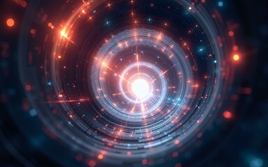 Wall Mural - Time vortex tunnel background.Wormhole though time and space.Seamless loop wormhole straight through time and space, warp straight ahead through this science fiction. High quality