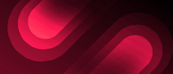 Wall Mural - Modern red gradient diagonal geometric shapes