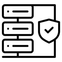 Data base icon in vector illustration