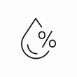 © Nara - humidity percent icon sign vector