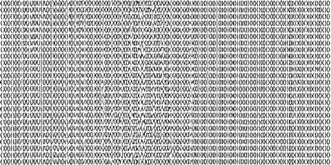 Binary Code Pattern with Zeroes and Ones data technology