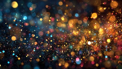 Abstract bokeh of colorful lights