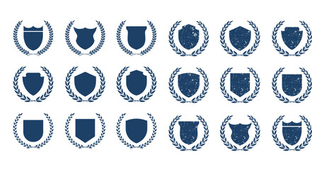 set of blue buttons