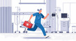 © abdulhamid - Female nurse running in a hospital emergency room