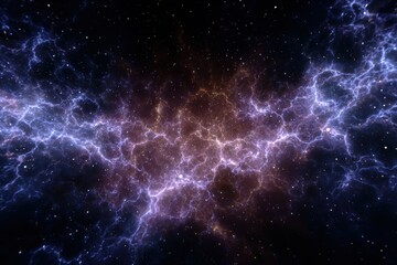 Wall Mural - dynamic nebula animation: vivid space explosion background with room for text, high contrast cosmic 