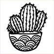 © Morshed - hand drawn vector illustration of a cactus