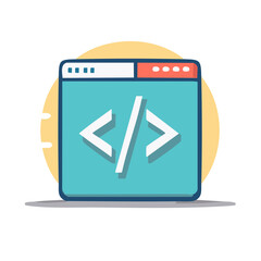 Code Window Showing Programming Tags for Software Development Web Design