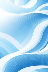Wall Mural - abstract blue waves: a serene digital artwork