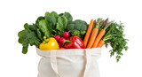 shopping bag with vegetables