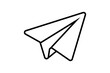 © Zaqiyul - The image shows a 3D outline paper plane icon