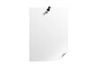 © faisal - Blank sheet of paper pinned on the wall with tack isolated PNG with Transparent Background