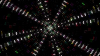 Wall Mural - Abstract Kaleidoscope pattern with full colors. Magic mandala. 4k	