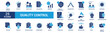 © Squadfire - Quality control icon set. Containing inspection, evaluation, product, quality assurance, process, testing and more. Solid vector icons collection.