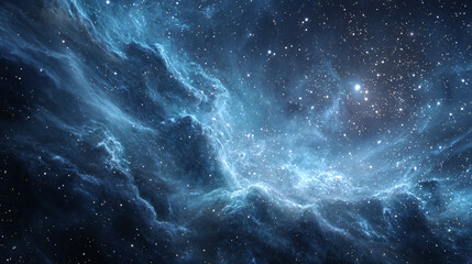 Wall Mural - blue space background