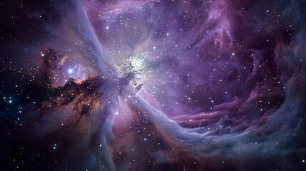 Wall Mural - space background with stars