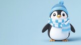 Cute penguin in winter attire (3)