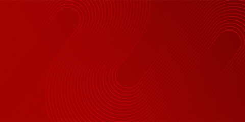 Wall Mural - modern shiny red gradient diagonal rounded lines pattern background. abstract simple art