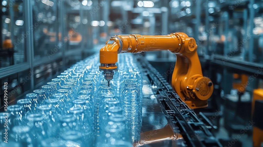 Smart eco-brick production robot repurposing plastic waste into modular ...