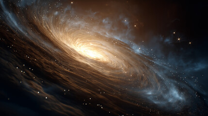Wall Mural - cosmic majesty: behold a breathtaking swirl of stardust and celestial wonder, an ethereal glimpse in