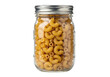 © Abir - Elbow Macaroni Pasta Stored in Clear Glass Mason Jar with Silver Lid image