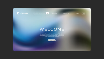 Professional website homepage design with 'Welcome' message and navigation elements