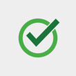 © MrFahim - Green check mark inside a circle symbol approved