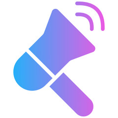 Wall Mural - advertising gradient fill icon