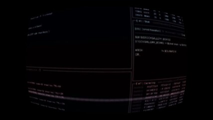 Dynamic green computer code flashing for futuristic tech background and data processing