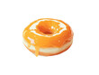 © Ajinomoto - Glazed donut,  bright yellow-orange icing