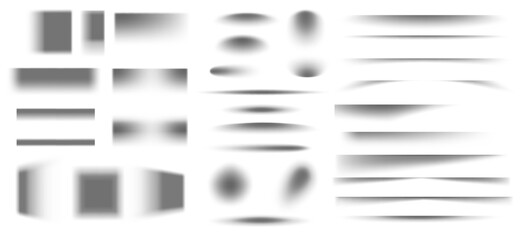 box shadow effects. square and rectangle box shadows for package. realistic overlay and transparent 