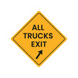 © Md - All Trucks Exit Road Sign