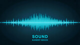 Vibrant sound wave element design, a modern audio visualization, for creative projects and digital art