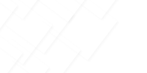 Wall Mural - abstract white and gray overlap triangle geometric technology design. minimal rectangle randomly arr