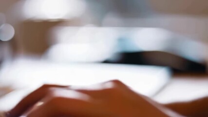 A person typing on a laptop keyboard.