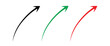 © Moin - Three Arrows Pointing Upward Black, Green and Red on transparent background