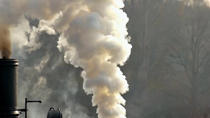 Wall Mural - ultra hd 4k stock footage showing white smoke or vapor slowly swirling upward dissolving softly the air ideal simulation projects including geysers steam trains smoking pipes steamboats or industrial