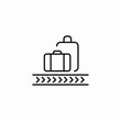 © Mustafabay - baggage carousel icon sign vector