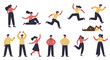 © topless.id - Illustration of diverse people in various poses and actions, including running, sitting, standing, and gesturing, against a white background.