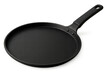 © Krtola  - Empty black frying pan with non-stick coating and plastic handle isolated on transparent background, ready for cooking