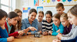 © Anisgott - Classroom STEM Activity with Kids and Technology