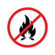 © azad - No open fire symbol prohibition sign danger warning vector illustration