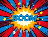 Comic book explosion effect