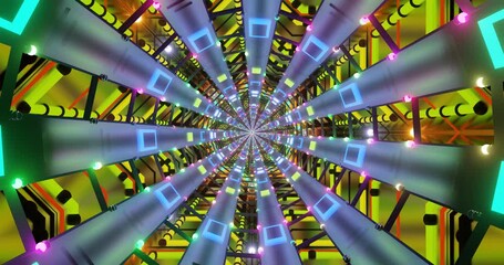 Wall Mural - mesmerizing swirling patterns filled with vibrant colors and dynamic shapes create a captivating vis