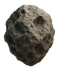 Wall Mural - asteroid with a rough, rocky surface