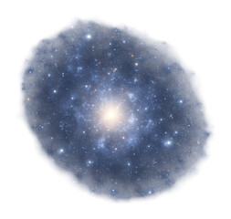 Wall Mural - canes venatici ii dwarf galaxy with a small, faint galaxy near the milky way