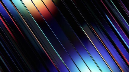Wall Mural - Abstract animation, iridescent background, 4k seamless looped video, 3d render
