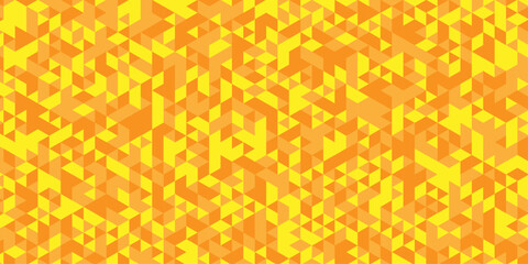 Wall Mural - illustration polygon yellow and orange background elements.