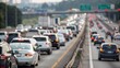 © N7 - Cars stuck in heavy traffic on busy highway — commuters facing slow drive and congestion